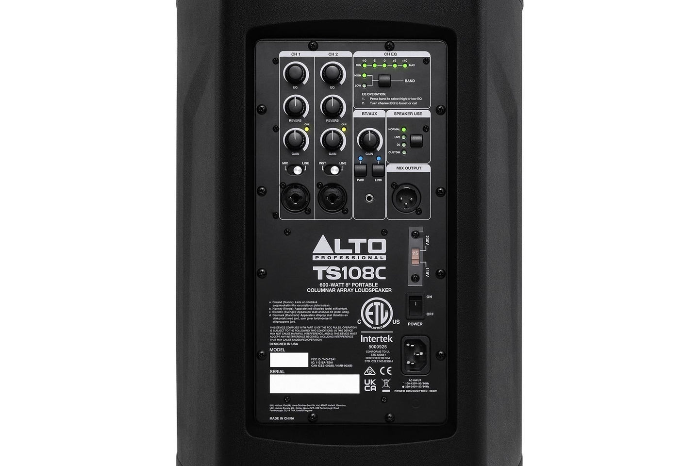 Alto Pro TS108C All-in-one Column Array PA Speaker