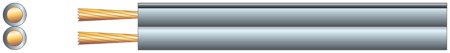 Mercury Fig 8 Speaker Cable, 2 x (7 x 0.18mmØ)