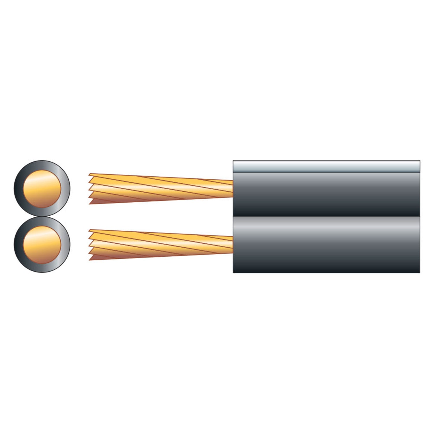 Mercury Fig 8 Speaker Cable, 2 x (7x 0.18mmØ) - view 2
