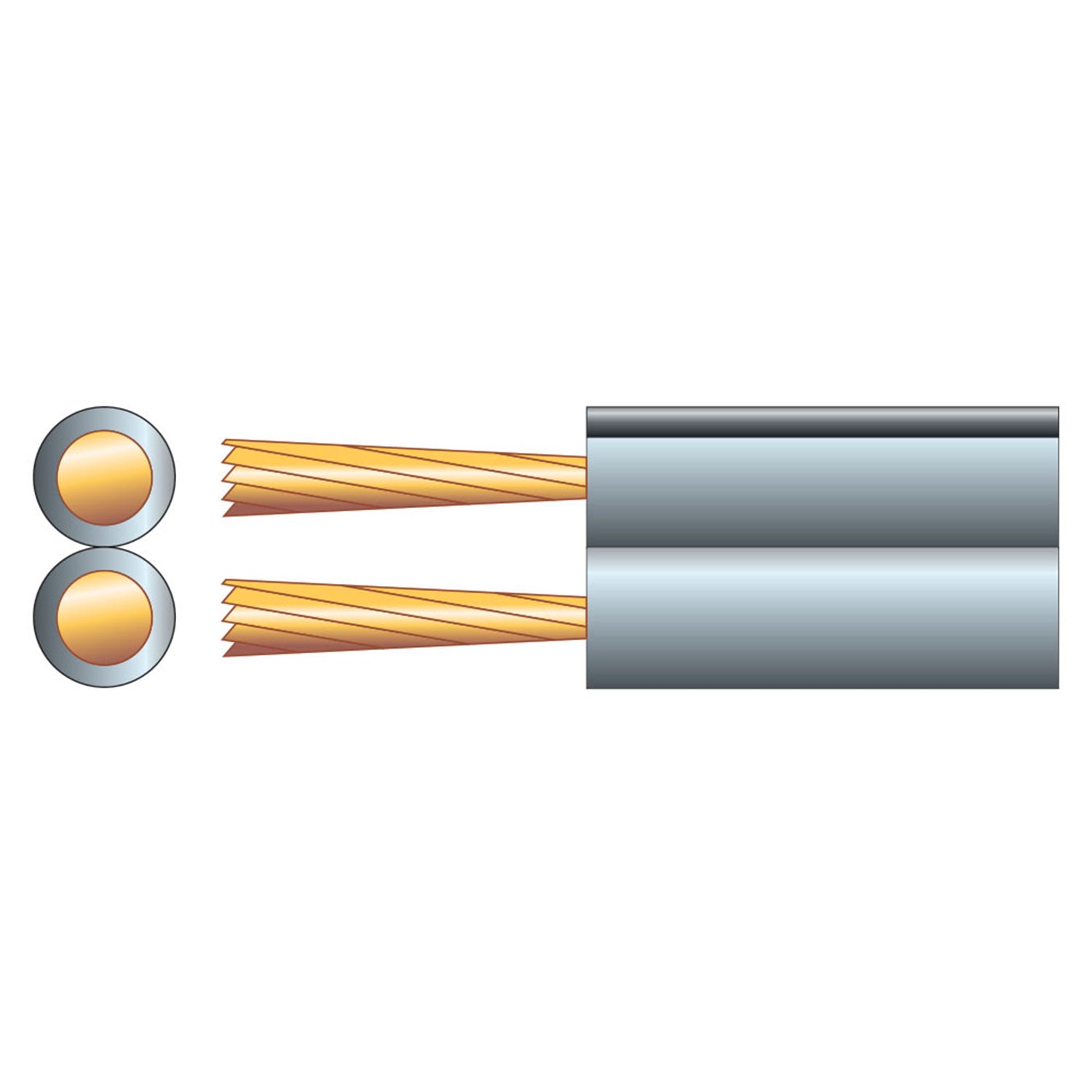 Mercury Fig 8 Speaker Cable, 2 x (13 x 0.18mmØ) - view 2