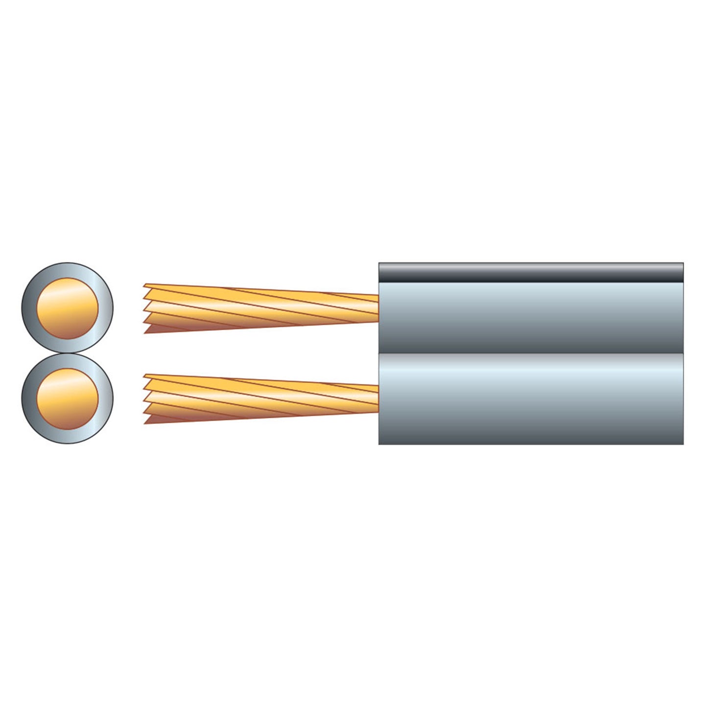 Mercury Fig 8 Speaker Cable, 2 x (13 x 0.18mmØ) - view 2