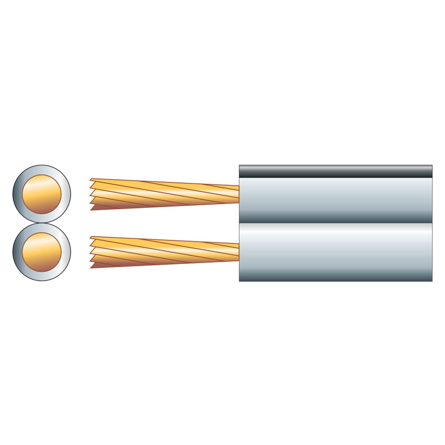 Mercury Fig 8 Speaker Cable, 2 x (13 x 0.18mmØ) - view 2