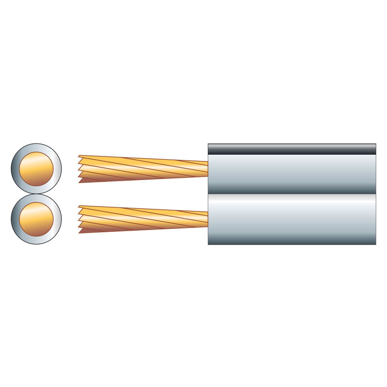 Mercury Fig 8 Speaker Cable, 2 x (13 x 0.18mmØ) - view 2