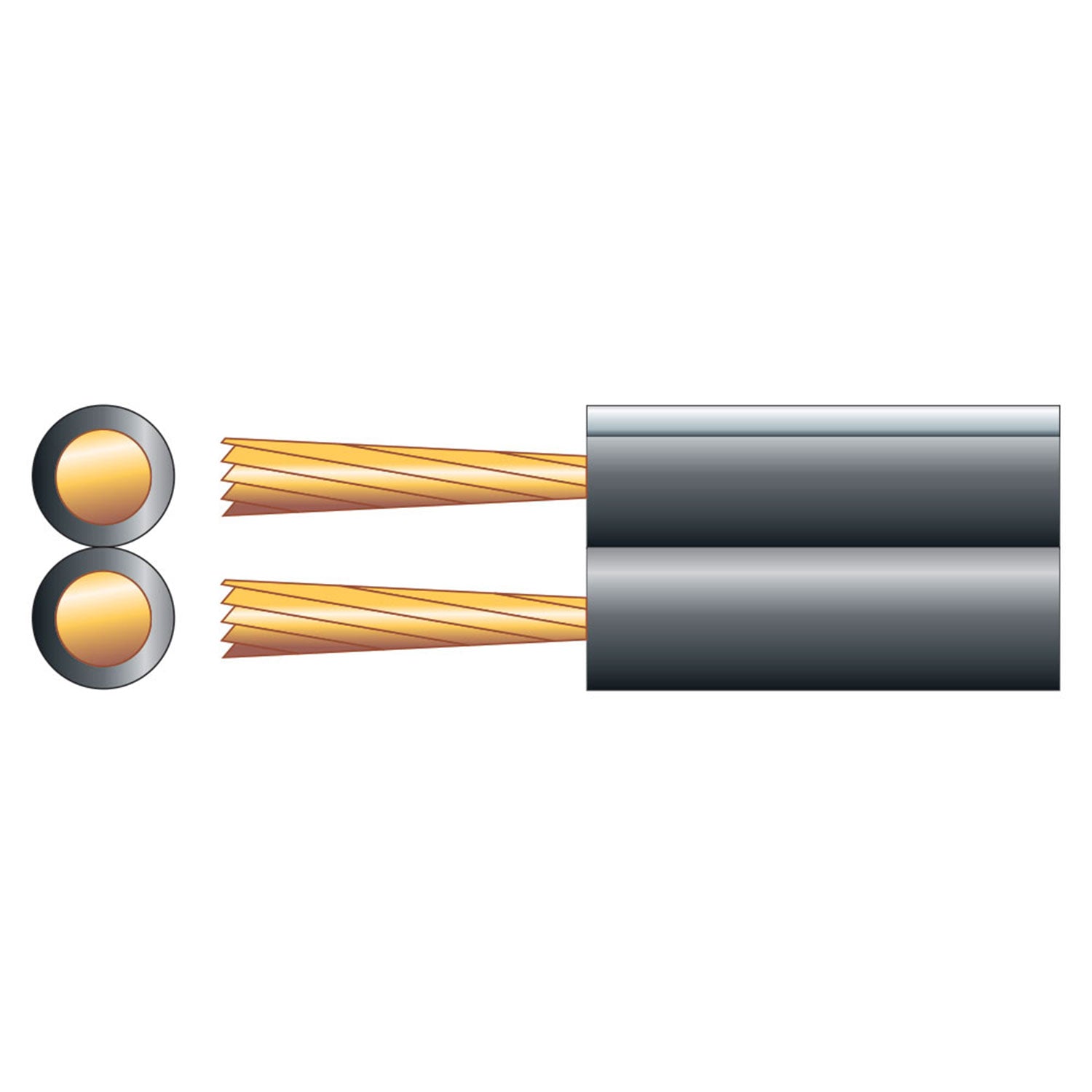 Mercury Fig 8 Speaker Cable, 2 x (13 x 0.18mmØ) - view 2