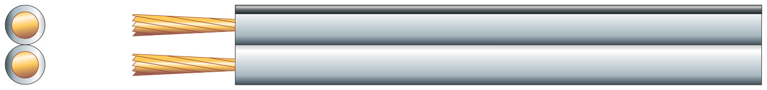Mercury Fig 8 Speaker Cable, 2 x (26 x 0.18mmØ)