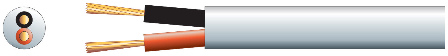 Mercury 100V Line Speaker Cable, 2 x 1.15mm 100m