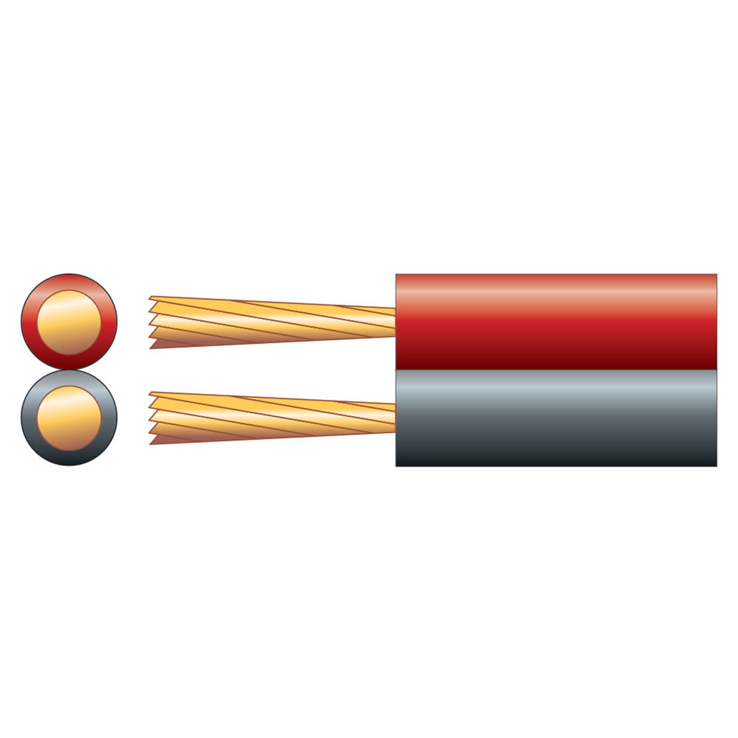 Mercury Fig 8 Power/Speaker Cable, 2 x (14 x 0.18mmØ) - view 2