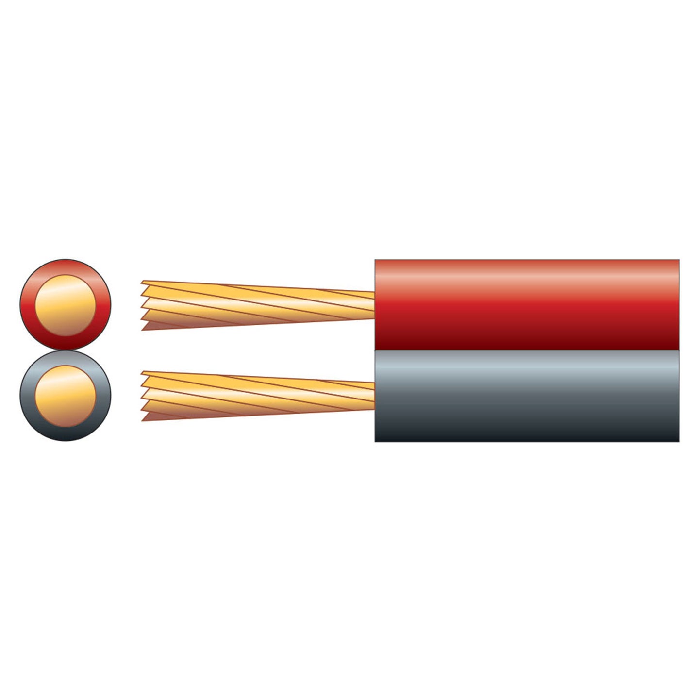 Mercury Fig 8 Power/Speaker Cable, 2 x (14 x 0.18mmØ) - view 2