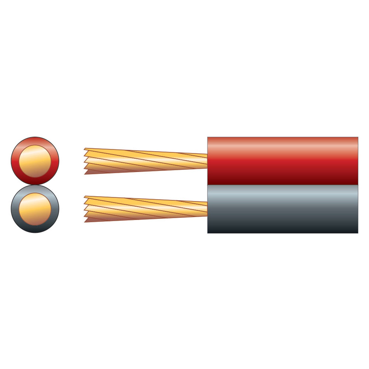 Mercury Fig 8 Power/Speaker Cable, 2 x (32 x 0.18mmØ) - view 2