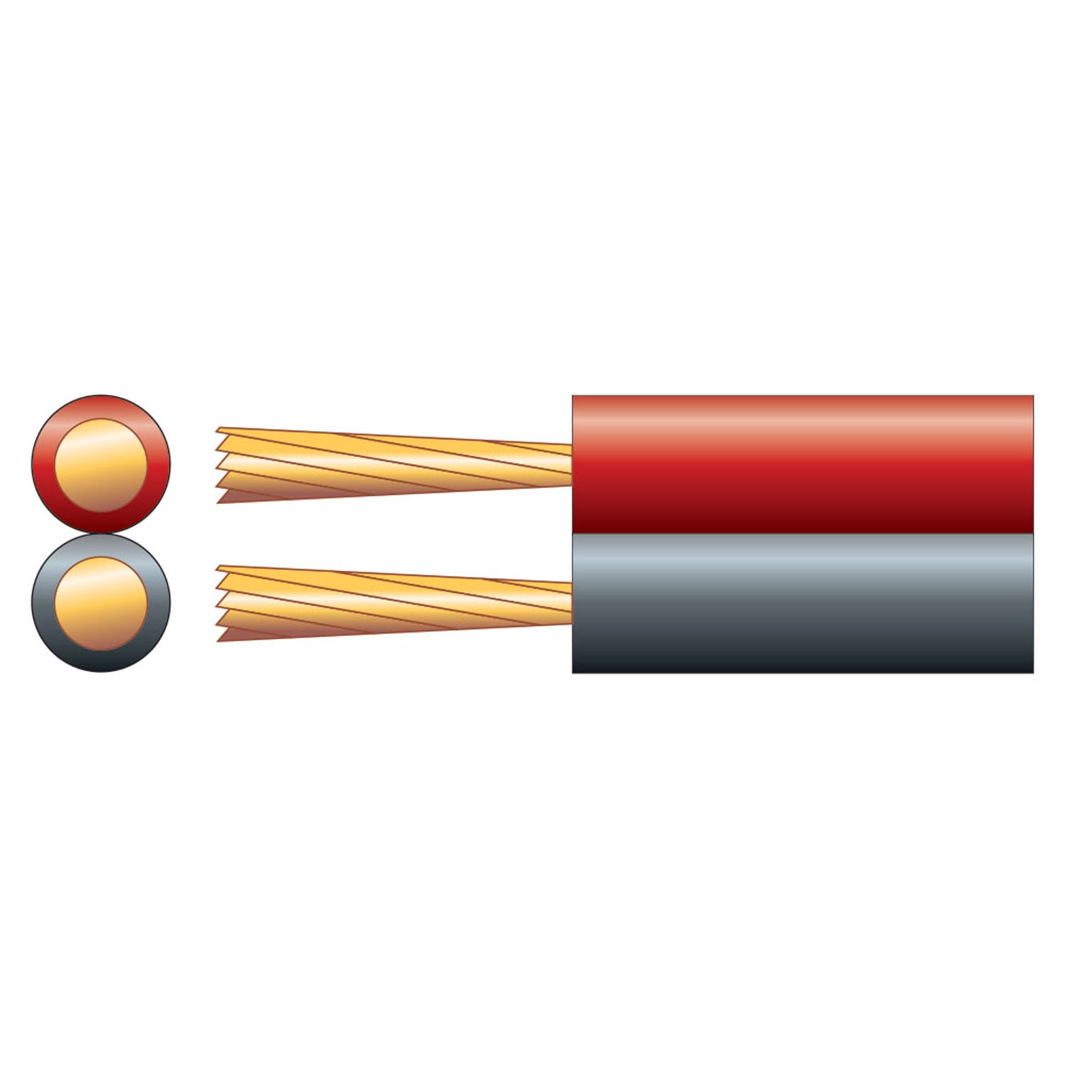 Mercury Fig 8 Power/Speaker Cable, 2 x (45 x 0.18mmØ) - view 2