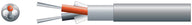 Mercury 2 core lap screen, 2 x 7/0.2mm, 62/0.15, 5.0mmØ, Grey, 100m