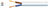 Mercury 2 core round mains PVC, 2 x 24/0.2mm, 6A, 5.8mmØ, White, 100m