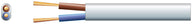 Mercury 2 core oval mains PVC, 2 x 16/0.2mm, 3A, White, 100m