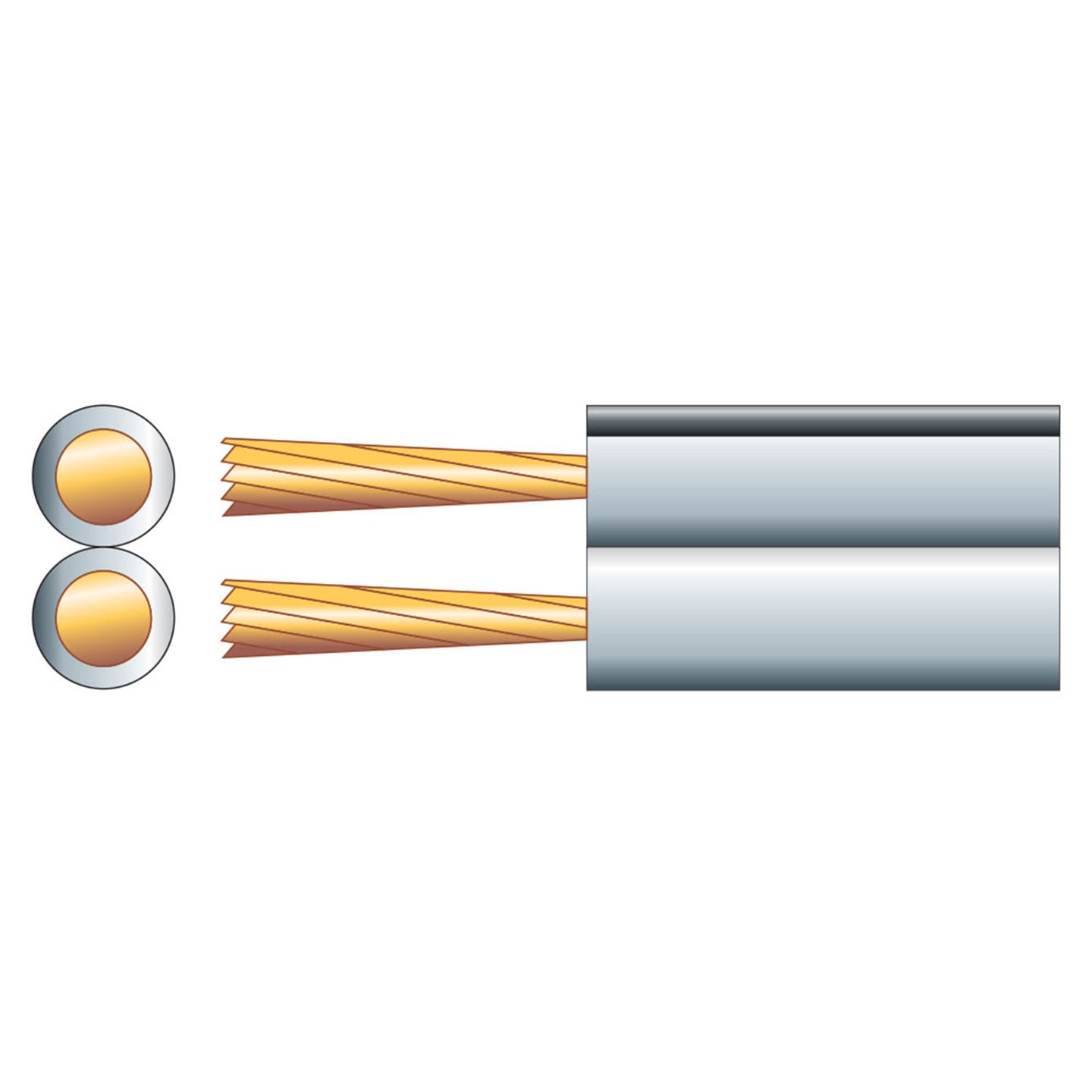 Mercury High Quality Fig 8 Speaker Cable, 2 x (42 x 0.15mmØ) - view 2