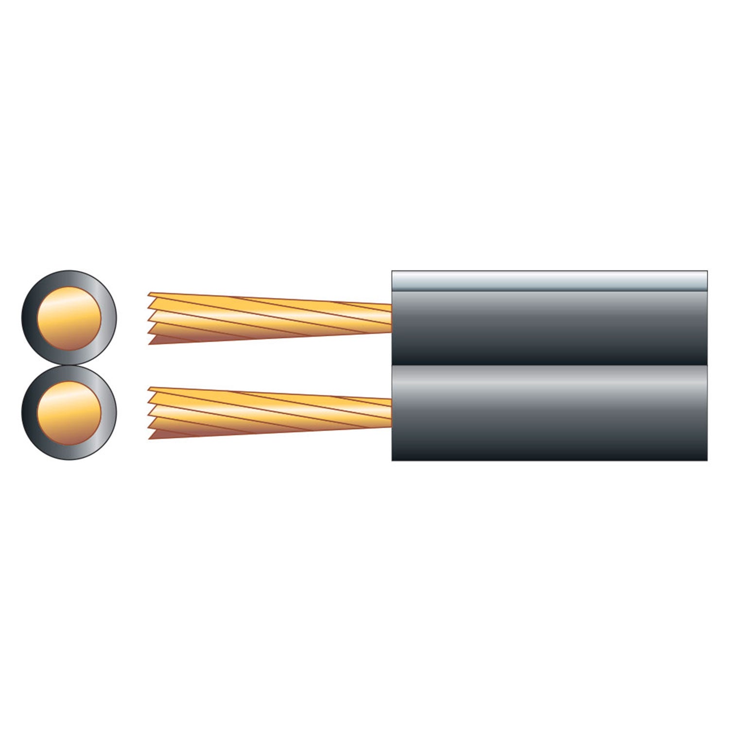 Mercury High Quality Fig 8 Speaker Cable, 2 x (42 x 0.15mmØ) - view 2