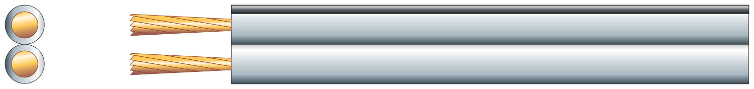 Mercury Economy Fig 8 Speaker Cable, 2 x (42 x 0.2mmØ)