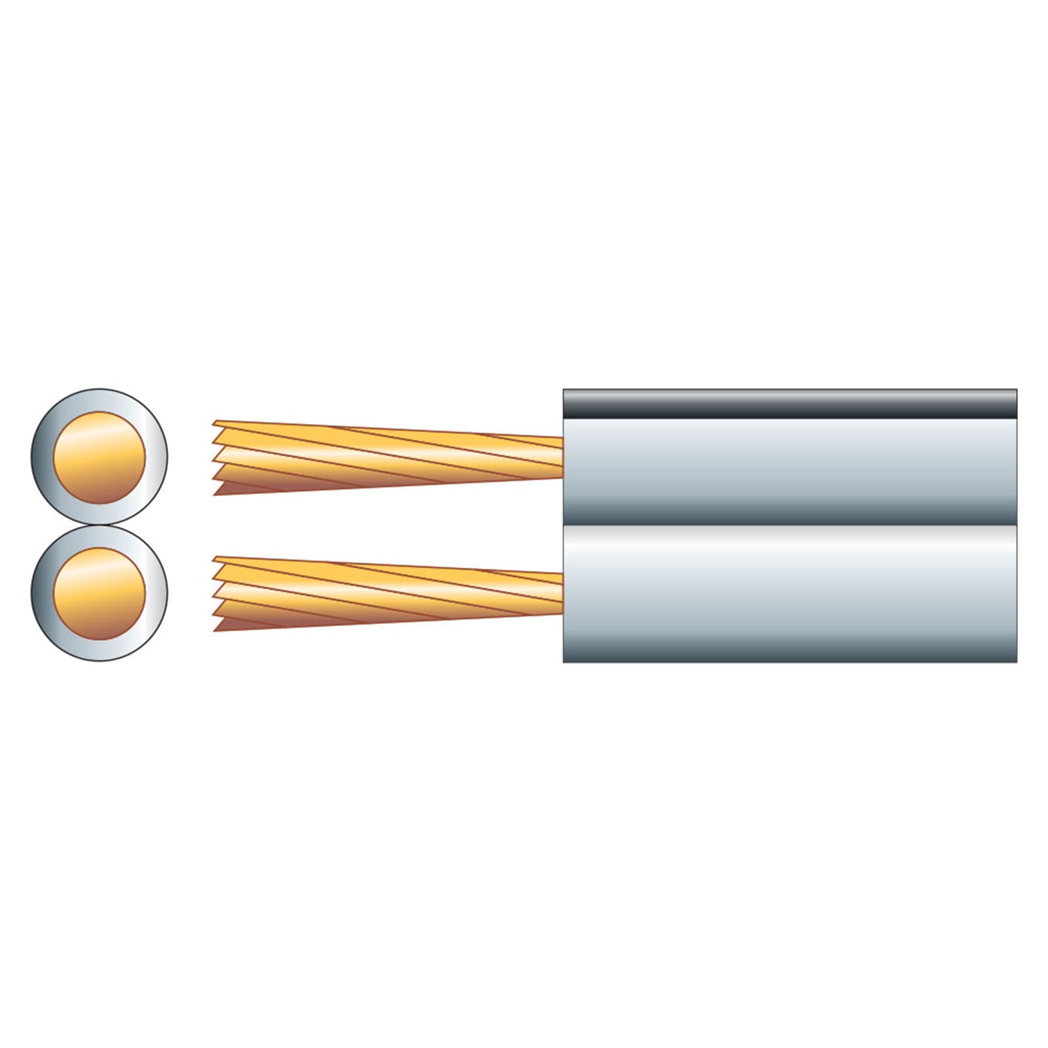 Mercury Economy Fig 8 Speaker Cable, 2 x (7 x 0.2mmØ) - view 2