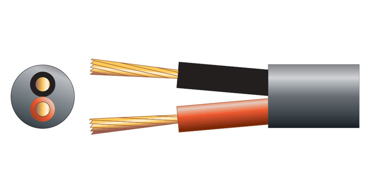Mercury Hi Flex Double Insulated Speaker cable, 2 x (48 x 0.2mmØ) Black - view 2