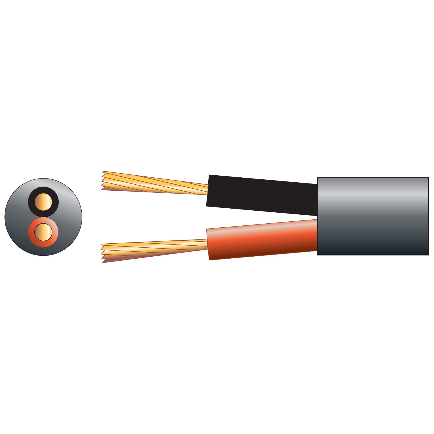 Mercury Hi Flex Double Insulated Speaker cable, 2 x (24 x 0.2mmØ) LSZH - view 2