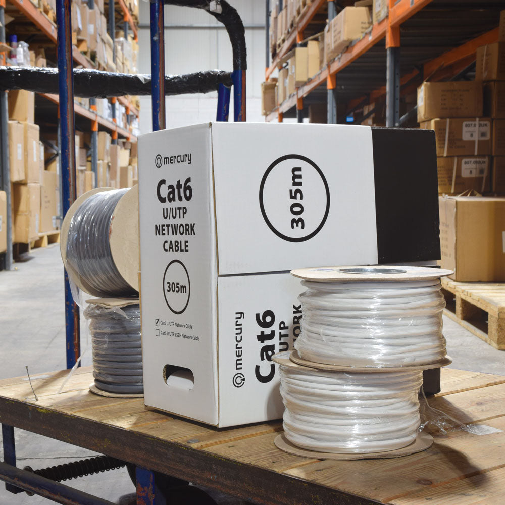 Mercury Cat6 U/UTP Network Cable 305m Grey - view 3