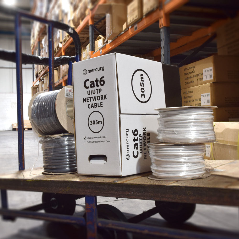 Mercury Cat6 U/UTP Network Cable 305m Grey - view 4