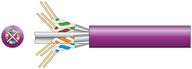 Mercury Cat6a U/FTP LSZH Network Cable 305m Lilac