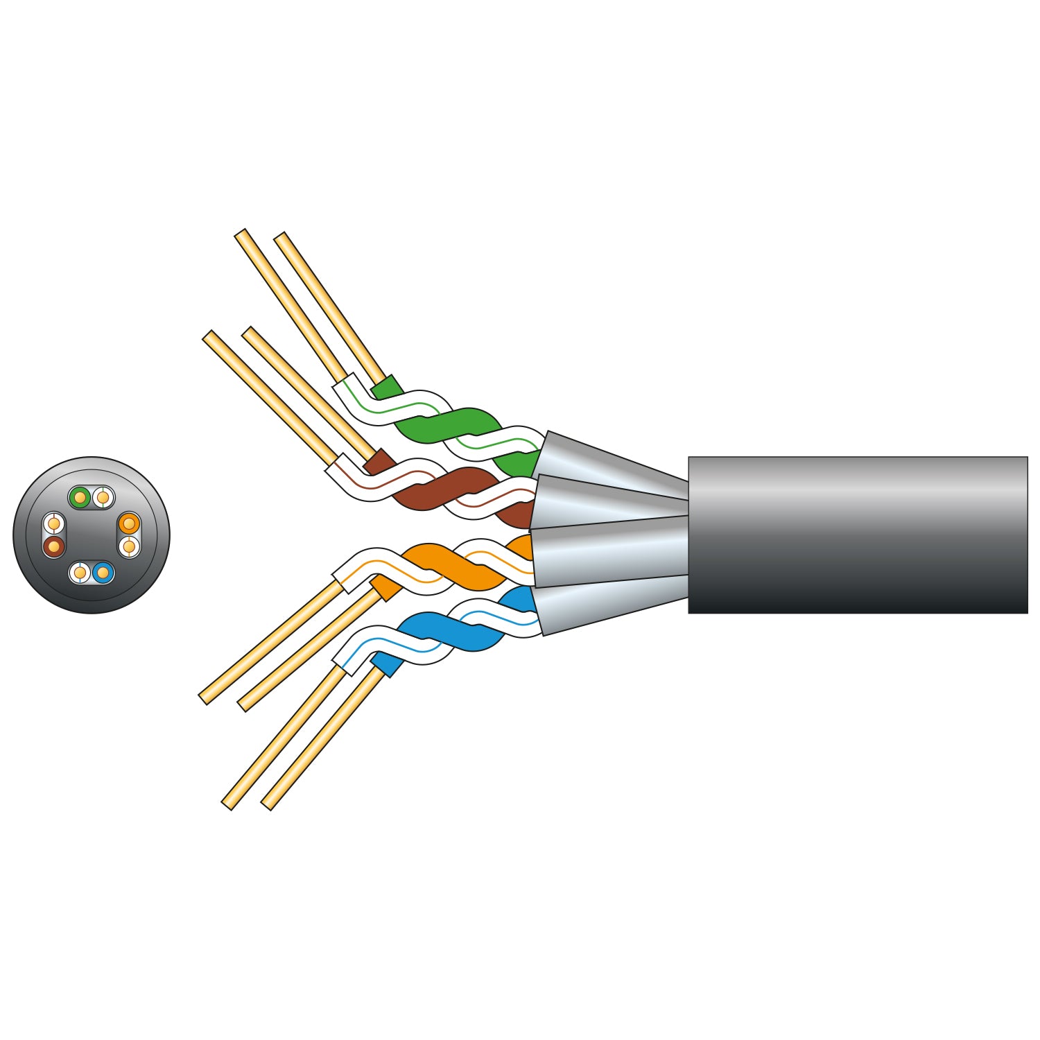 Mercury Cat6a U/FTP Outdoor Network Cable 305m Black - view 2