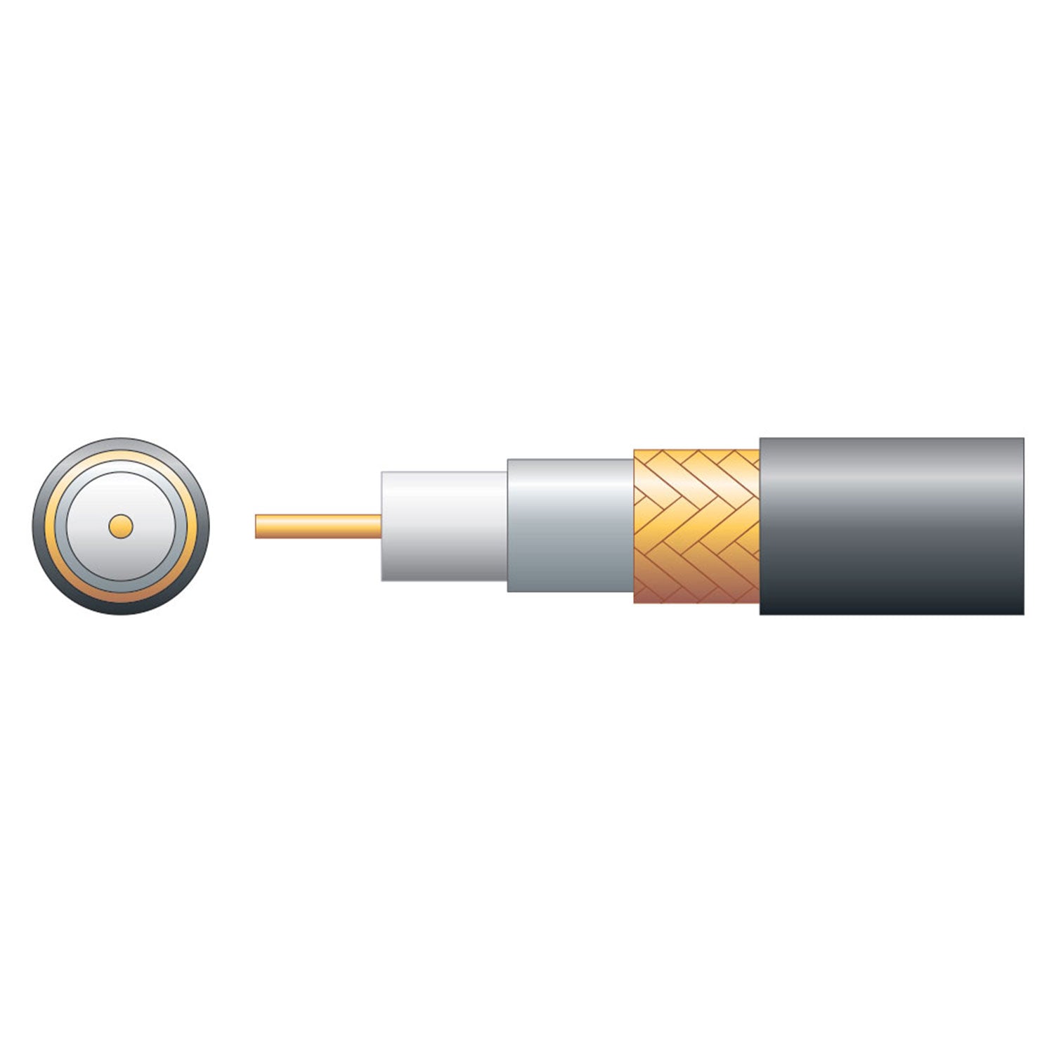 Mercury RG59B/U Foam PE with Copper Braid - 100m Black - view 2