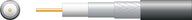 Mercury Eco RG6 Foamed PE Coaxial Cable with Aluminum Braid - 100m Black