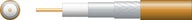 Mercury Eco RG6 Foamed PE Coaxial Cable with Aluminum Braid - 100m Brown