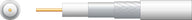 Mercury Eco RG6 Foamed PE Coaxial Cable with Aluminum Braid - 100m White