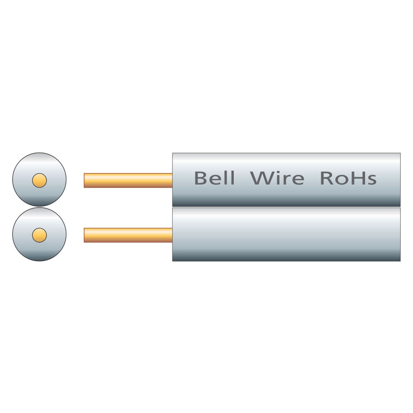 Mercury Fig.8 Bell Cable CCS White 100m - view 2