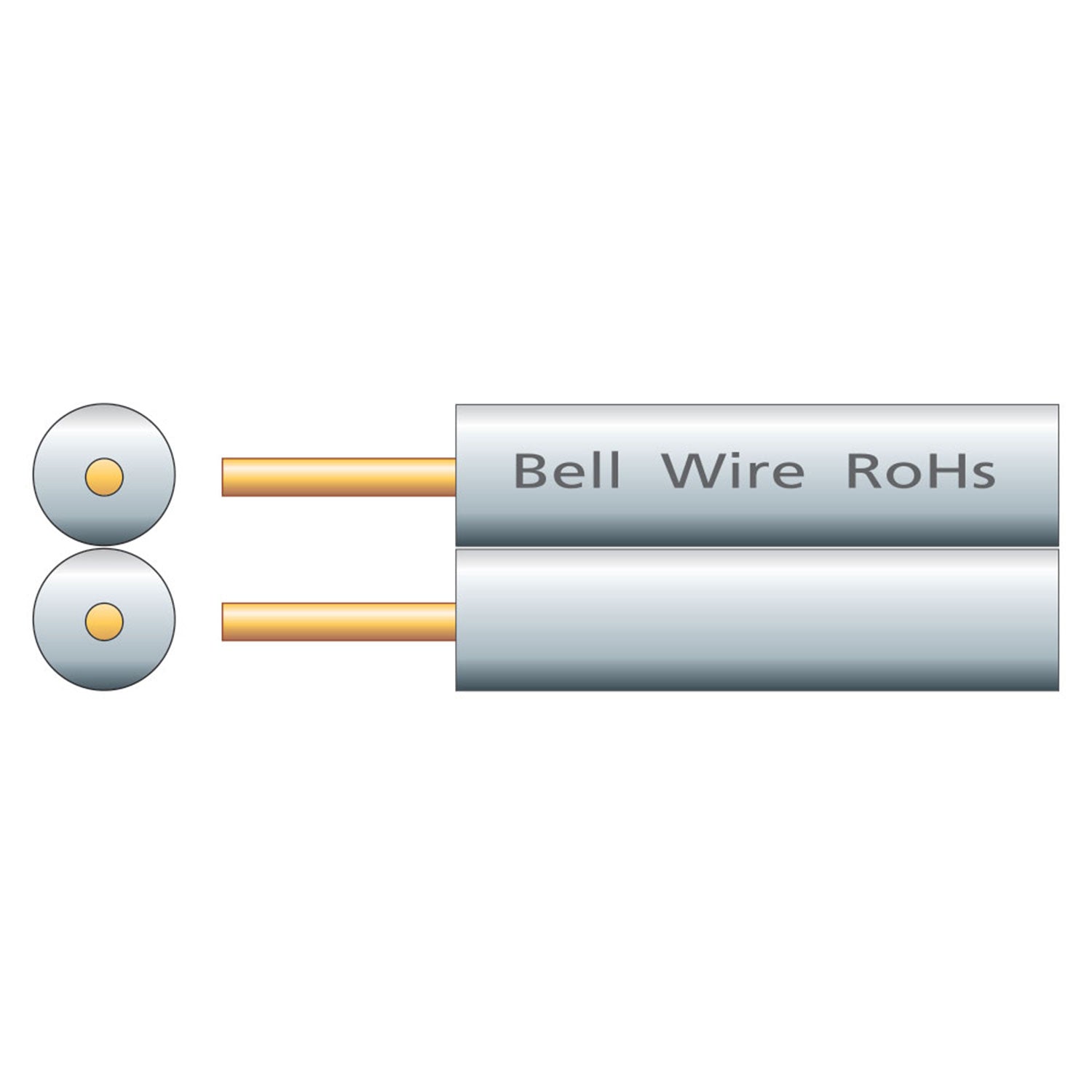Mercury Fig.8 Bell Cable CCS White 100m - view 2