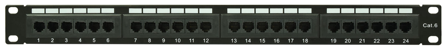 Adastra 24-Port CAT6 IDC Patch Panel 1U + Cable Management
