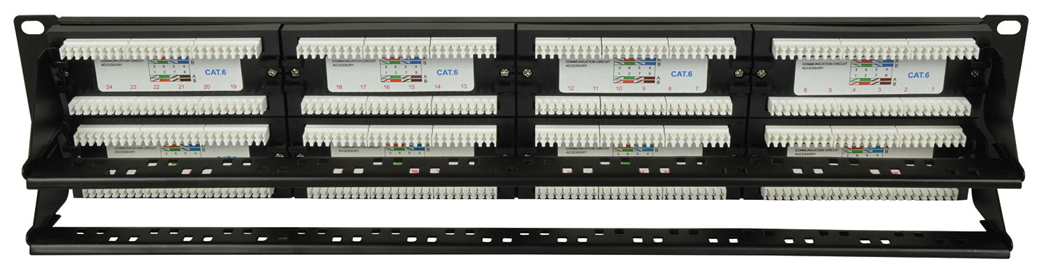 Adastra 48-Port CAT6 IDC Patch Panel 2U + Cable Management - view 2