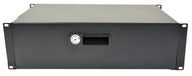 Adastra 19" Lockable Rack Drawer 3U