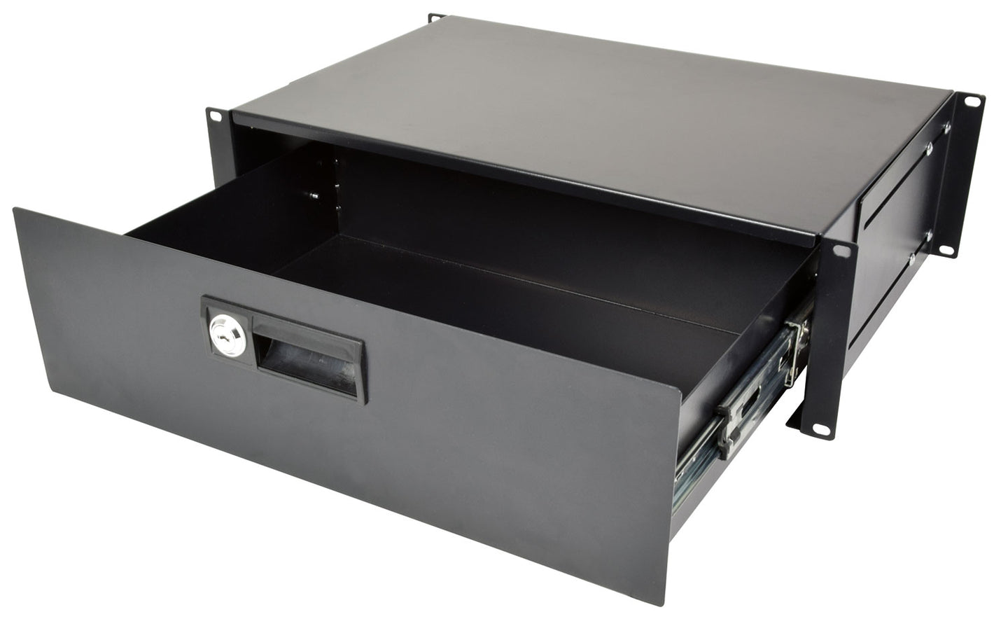 Adastra 19" Lockable Rack Drawer 3U - view 2