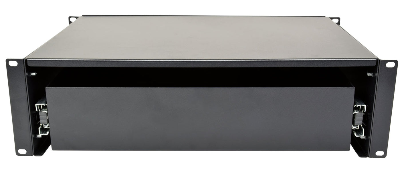 Adastra 19" Lockable Rack Drawer 3U - view 3