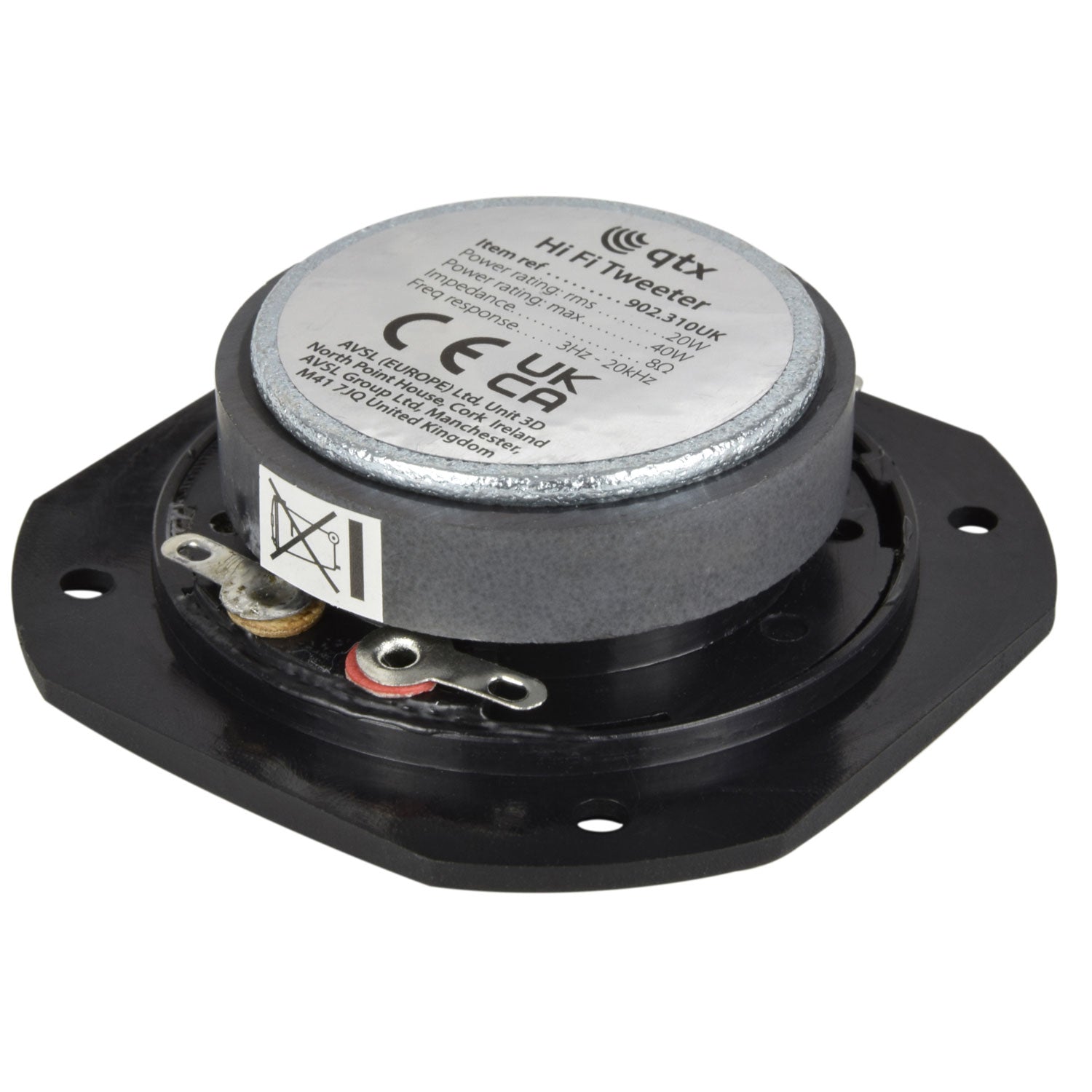 QTX Square dome tweeter, 2.25", 20W rms, 8 Ohm - view 4