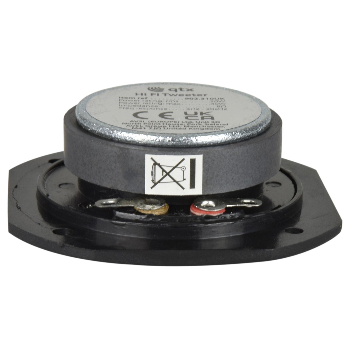 QTX Square dome tweeter, 2.25", 20W rms, 8 Ohm - view 2