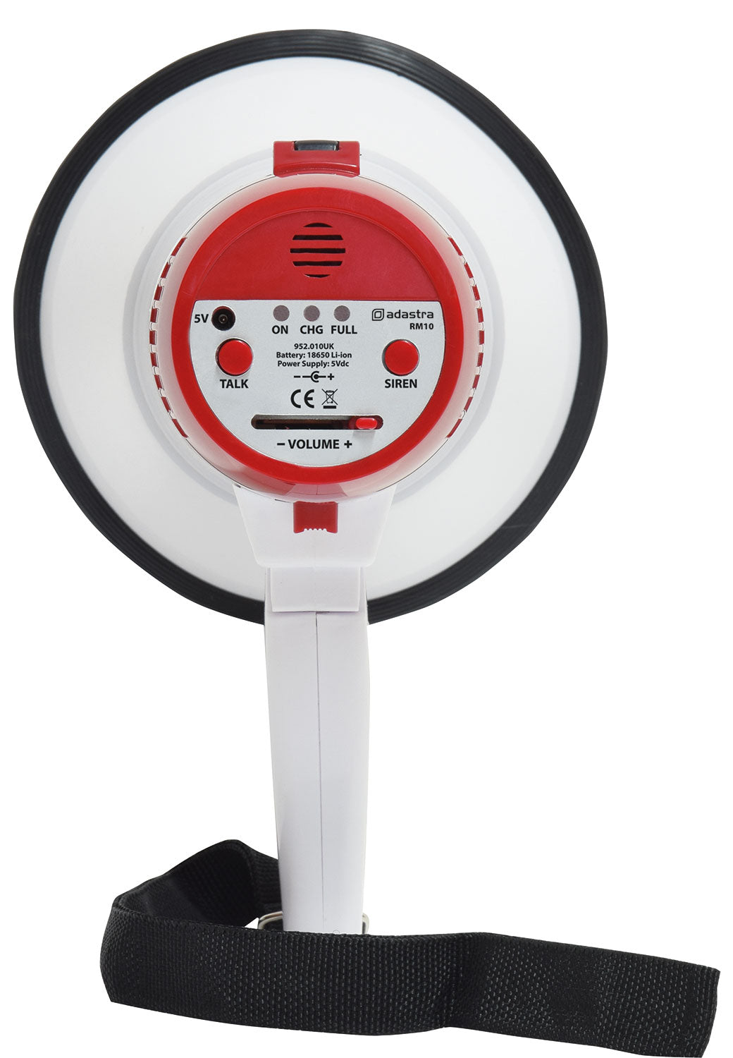 Adastra RM10 USB Rechargeable Megaphone 10W with Siren - view 3