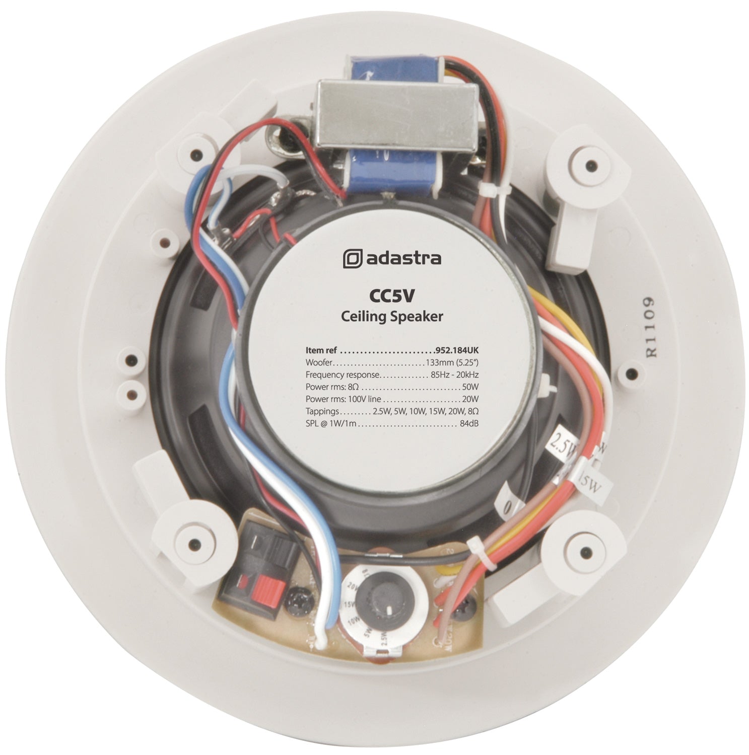 Adastra CC5V 100V Ceiling Speaker with Control 5.25 Inch - view 4