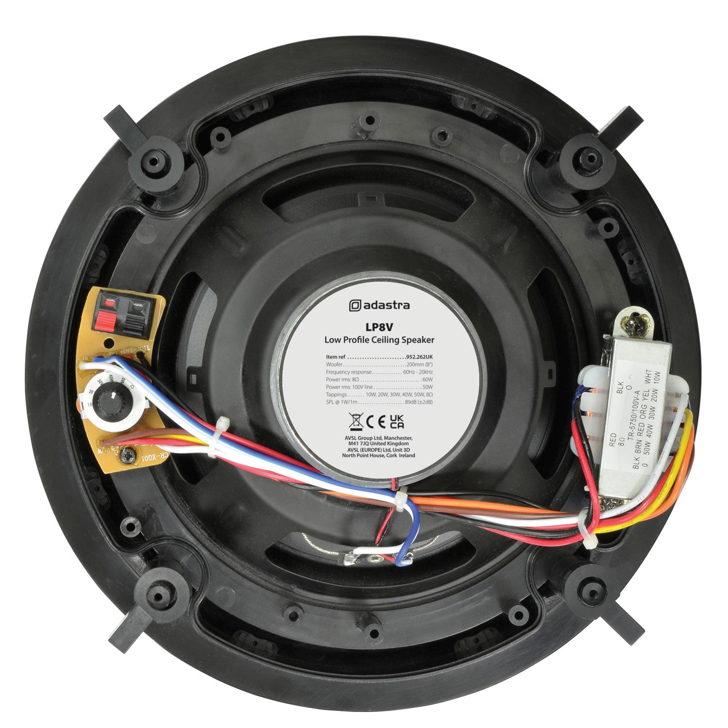Adastra 8" low profile ceiling speaker - 100V - view 5