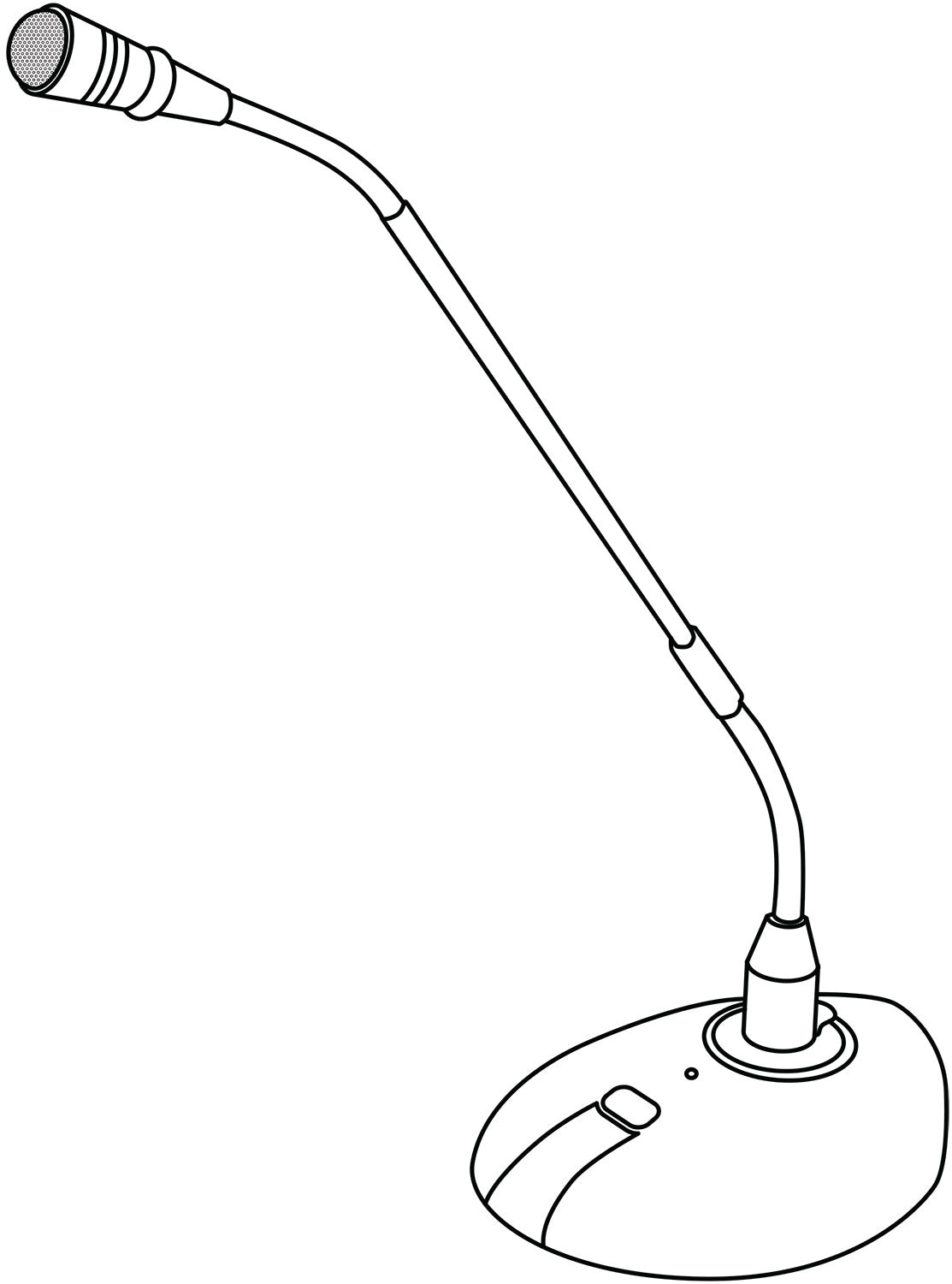 Adastra Conference/paging microphone with LED collar - view 5