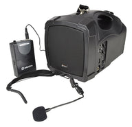 Adastra H25B Handheld PA with Neckband Mic, USB, FM & Bluetooth