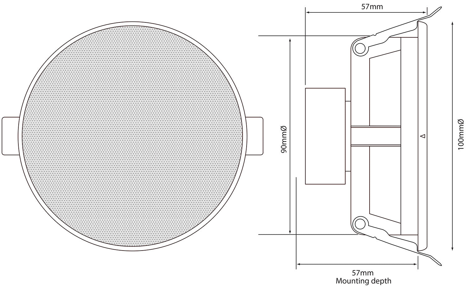 Adastra SL3 Slimline Ceiling Speaker 3" Pair - view 2