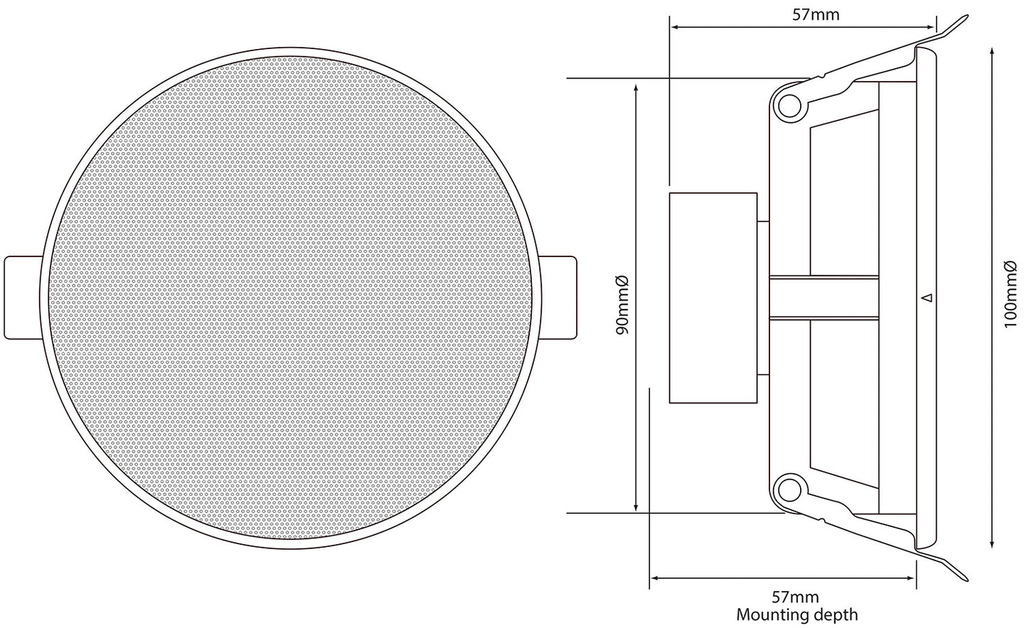 Adastra SL3 Slimline Ceiling Speaker 3" Pair - view 2