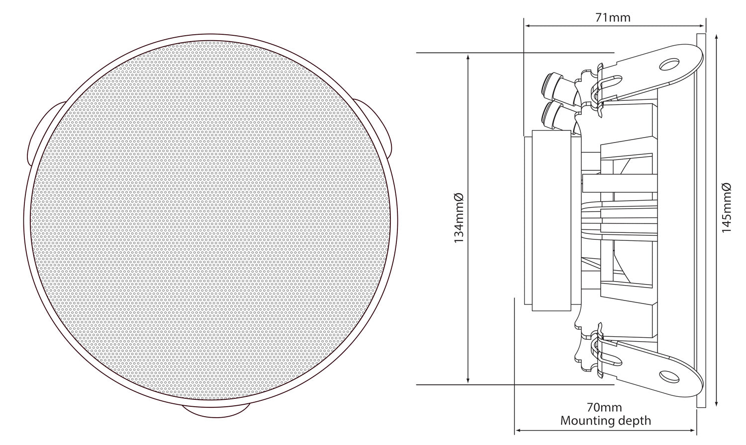 Adastra SL4 Slimline Ceiling Speaker 4" Pair - view 6