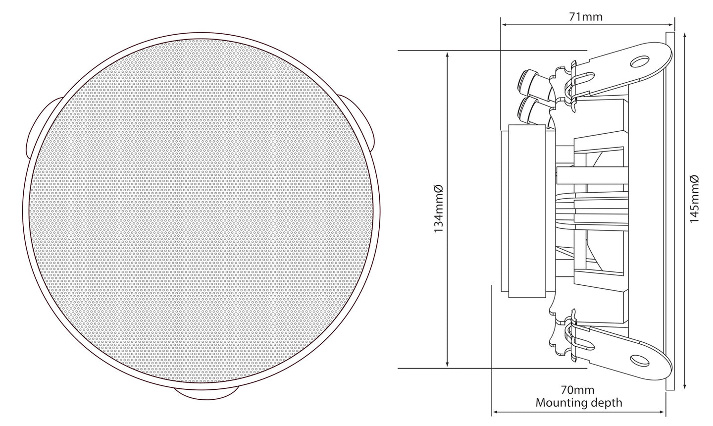 Adastra SL4 Slimline Ceiling Speaker 4" Pair - view 6