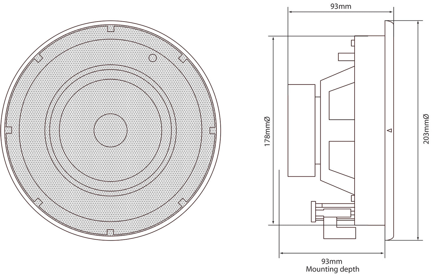 Adastra SL5 Slimline Ceiling Speaker 5.25" Pair - view 4